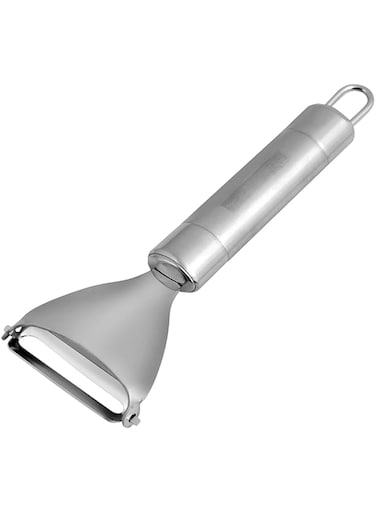 Royalford Professional Stainless Steel Triangular Peeler - Lancashire Peeler Perfect for Peeling Vegetables &amp; Fruits &ndash; Y-Shape Slicer with Hanging Loop &ndash; Fruit Vegetable Peeler/Slicer for Quick Smooth