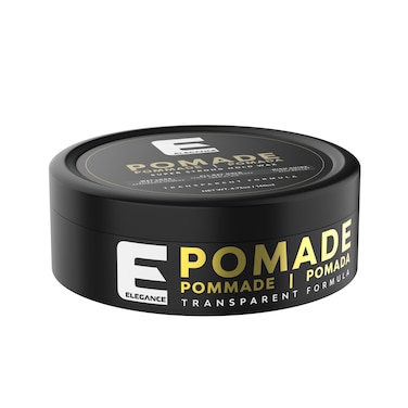 Elegance E-Series Pomade Wax 140ml - Super Strong Hold, Long-Lasting Shine, Residue-Free, Versatile Styling