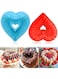 2 Pack Heart Bundt Cake Pan, 8 Inch Heart Cake Molds, Nonstick Silicone Cake Molds, Heart Shaped Fluted Cake Pan for Making Wedding, Valentine's Day, and Family Cakes