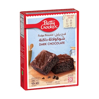 Betty Crocker Dark Chocolate Fudge Brownie Mix, 500g
