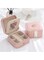 YAMDA Jewellery box, small travel jewellery box for women and girls, travel jewellery storage with mirror, jewellery box, jewellery organiser, jewellery box, jewellery storage, PINK