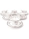 KITCHEN SOUQ Tea Cup, Saucer and Spoon 18 Pieces Set