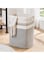 OIAHOMY Laundry Hamper, Tall Cotton Decorative Blanket Storage Basket with Handles for Living room,Collapsible Large Basket for Toys,Pillows,Clothes Organizer-16x13x22in-Gray