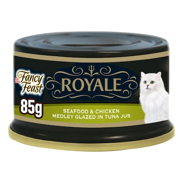 Purina Fancy Feast Royale Seafood and Chicken in Tuna Jus Cat Food Can, 85g
