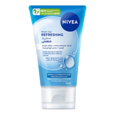 NIVEA Refreshing Cleansing Face Wash for Normal Skin with Lotus Flower, 150ml