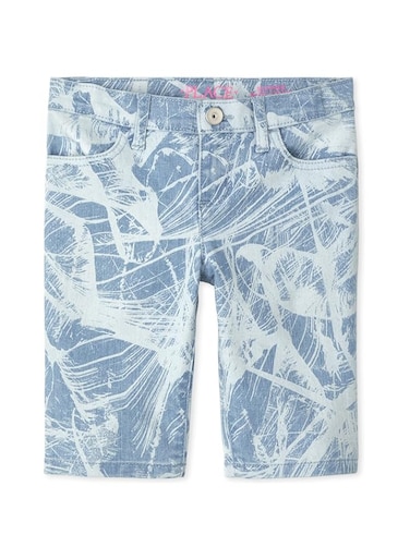 The Children's Place Girls PRINT DNM SKIMMER Shorts (pack of 1)
