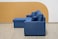 DEEP SLEEP EVERY NIGHT Sofa Cum Bed With Cushions L-Shaped   Storage Space   Convertible Living Room Furniture (BLUE)