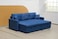 DEEP SLEEP EVERY NIGHT Sofa Cum Bed With Cushions L-Shaped   Storage Space   Convertible Living Room Furniture (BLUE)