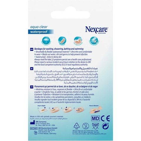 3M Nexcare Waterproof One Size Bandages Brown 20 count