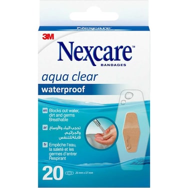 3 أم نيكسكير  ضمادات مقاومة للماء مقاس واحد بني 20 قطعة