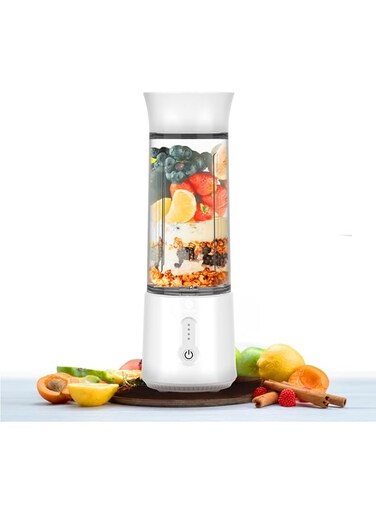 XVersion Portable Blender 500ML, Smoothie Blender, Portable Juicer Blender Smoothie Maker, Mini blender, High Speed 6-Blades for Office,Gym,Outdoor,Home,Travel,Baby Food Blender (Pure White)