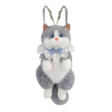 Super Realistic Cat Plush Backpack 45cm Stuffed Animal School Bag for Kids, Cute Cartoon Cat Travel Backpack, Soft Lightweight Shoulder Bag for Girls &amp; Boys, Gift for Daughter, Sister, Birthday Gift