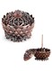 Azonee Lotus Incense Burner for Stick, Cone, Coil Incense, Vintage Alloy Chinese Buddha Feng Shui Incense Holder, 1 Pcs 2.75 x 1.97