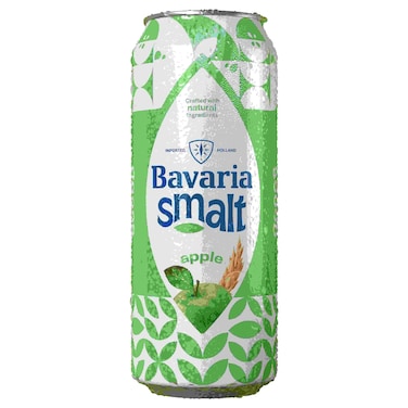 بافاريا مشروب شعير بنكهة التفاح علبة، 500 ملل