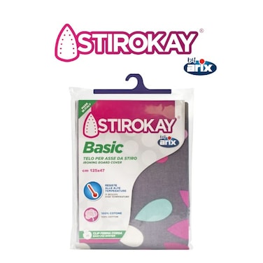 Stirokay Basic Printed Cotton Iron Cover with Foam Backing &ndash; Durable, Comfortable, and Heat-Resistant