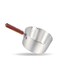 Aluminium Milk Pan With Wood Handle Silver 2Liters