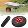 AL ARQAM 1 Pcs 10" Heavy-Duty Replacement Tire and Wheel  4.10/3.50-4 Heavy Duty Replacement Inner Tube (Red)