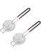NALACAL 2 Pack Egg Separator, Stainless Steel Egg White Yolk Sifting Filter, Egg Divider Kitchen Tool for Baking Cake, Cooking and Baking Gadget