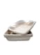 Packing Bagasse Rectangular Bowl 1000ml With Lid 12 Pieces