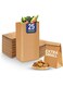 Packing Sos Paper Bag No 4 Extra Small, Party Bags Lunch Flat Bottom Grocery Bags Kraft Treat Bags - 25 Pieces