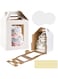 ChicAbode 2 Pack Tall Cake Boxes, 2 Sizes 10x10x12 &amp; 12x12x14 Inch Cake Boxes for Tier Cakes Large Layer Tall Cake Carriers with 4 Windows for Party Wedding, Birthday, Party