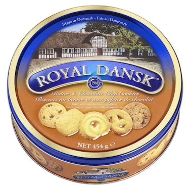 Royal Dansk Butter and Chocolate Chip Cookies, 454g