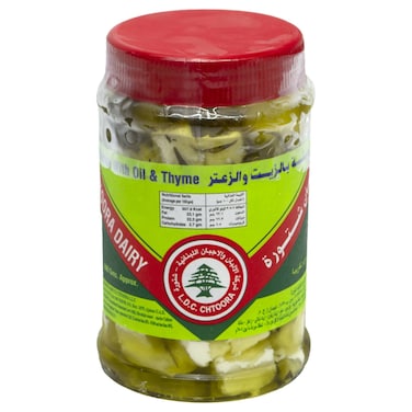 شركة الألبان اللبنانية  شتورا للألبان أجبان بالزيت والزعتر 600 غرام