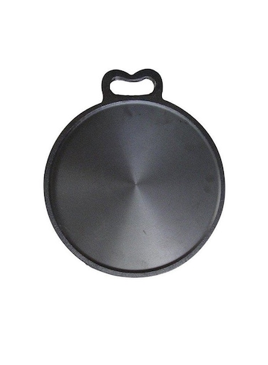 Pre-Seasoned Cast Iron Dosa Tawa Griddle Black 11inch
