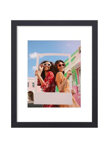Vittanly 11x14 Picture Frame, Display Pictures 8x10 with Mat or 11x14 without Mat, Photo Frame for Wall or Table Top Display, Black, 1 Pack
