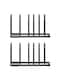 Heavy-Duty Cutting Board Organizer Rack, Space-Saving Iron Wire Holder for Cutting Boards and Trays (6.15" D x 7.9" W x 3.8" H-2 Pack)