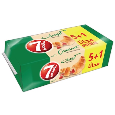 7 Days Strawberry Filled Croissant, 55g Pack of 6