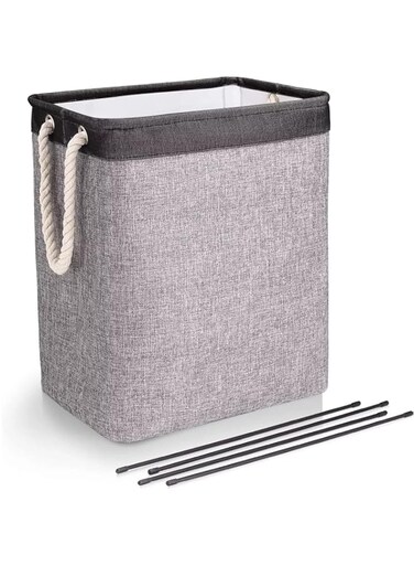 Casilda Collapsible Fabric Large Storage Basket with Storage Bin for Organizing Blanket, Toy for Closet Shelf (Storage Bin)