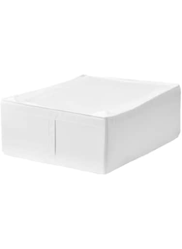 ccls DXB Gadgets SKUBB Storage case, Storage Bag Organzier, Thick Fabric for Comforters, Blankets,Bedding, Fold able white, 44x55x19 cm