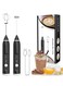 Frother, Handheld Electric Egg Whisk USB Rechargeable Foam Maker with Stainless Steel Whisks &amp; 3 Speed Adjustable Egg Beater Mini Blender Drink Mixer Milk Frother for Coffee Chocolate Egg Mix