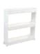 Organizers - Slim Slide Rack Trolley-3 Layer- Storage Cart 3-Tier, Bathroom Organization Slide Out Cart, Organization And Storage Utility Cart, Snack Cart With Wheels Thin Space Solutions, White