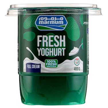 Marmum Fresh Yoghurt Full Cream 100 Percent Fresh, 400g