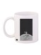 Space Printed Coffee Mug White/Black/Grey