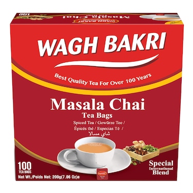 Wagh Bakri Masala Tea Bags 100 Tea Bags, 200g