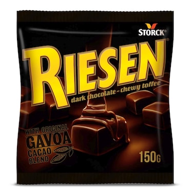 Riesen Dark Chocolate Chewy Toffee Candies, 150g
