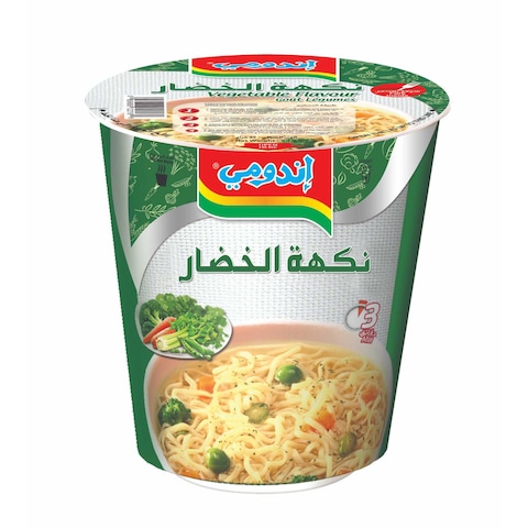 Indomie Vegetable Flavour with Seasoning Powder and Sauce Instant Noodles, 60g