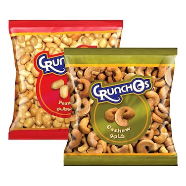 Crunchos Cashew, 300g + Peanut, 300g