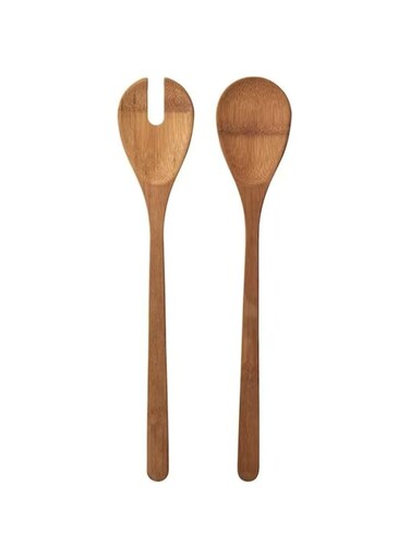 Digital Shoppy GR&Ouml;NSAKER 2-Piece Salad Servers Set, Bamboo