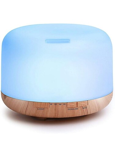 THERES Homarket 500ml Premium, Essential Oil Diffuser, 5 In 1 Ultrasonic Aromatherapy Fragrant Oil Humidifier Vaporizer (Yellow)