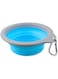 Pado Adjustable Blue And Gray Bowl Large-18x16.8x(2.9-6.4cm)