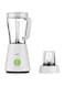 Braun 2in1 Plastic Jug Blender JB 0115, 500 Watts, Stainless Steel Blades, 2 Speed, 1.5L Capacity with Mill Included - White