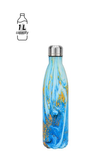 1000 ML Stainless Steel Vacuum Water Bottle- RF12027  High-Quality Construction Preserves the Flavor and Freshness, Unbreakable  Portable, Leak-Resistant and Light-Weight Multicolor 1000ml