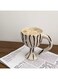 Ceramic Coffee Cup with Handle, 11oz/300ml Novelty Latte Cup, Original Zebra Design Milk Tea Cup Kiln Glazing Process Suitable for Office and Home, Handemake Idea Gift for Friends Colleagues Family