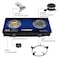 STARGOLD Gas Stove 2 Burners Stainless Steel Table Top Cooker With 1 Exta Knob