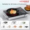 STARGOLD Infrared Cooker 2200 W Dual Heat Ring Electric Stove Touch Control 3-Hour Timer Cooker