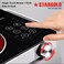 STARGOLD Infrared Cooker 2200 W Dual Heat Ring Electric Stove Touch Control 3-Hour Timer Cooker